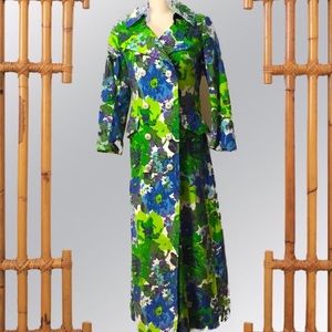 Vintage Floral Coat Dress